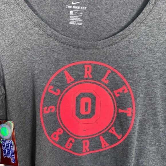 NWT Ohio State Buckeyes Nike Scarlet & Gray Long Sleeve Tee - Picture 3 of 8
